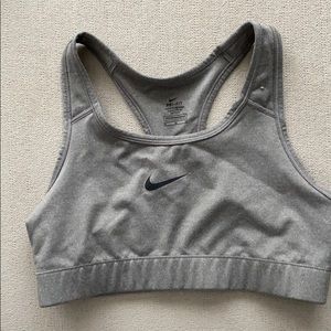 Nike Dri-Fit sports bra SZ Medium Gray NWOT